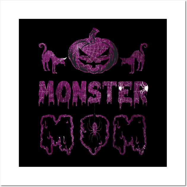 Purple Monster Mom Wall Art by Kylie Paul